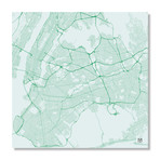 New York Traffic // Green (16"W x 16"L x 0.2"D)