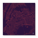 New York Night Traffic (16"W x 16"L x 0.2"D)