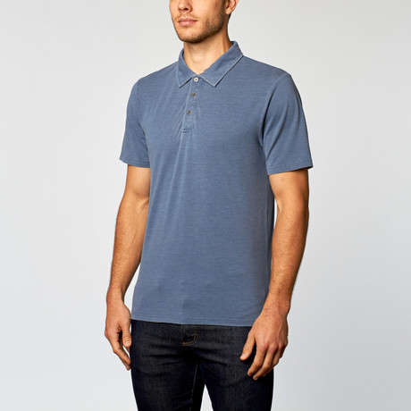 Blake Burnout Polo // China Blue (L)