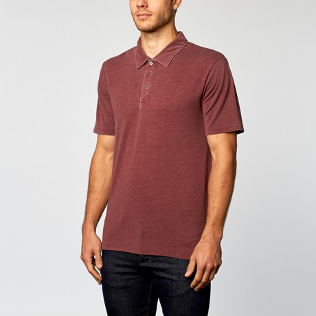Blake Burnout Polo // Oxblood (L)