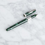 Tibaldi Art Nouveau Malachite Mermaid Ball Point Pen
