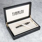 Tibaldi Divina Fountain Pen // Broad Nib // Black