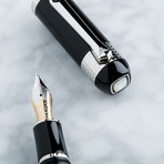 Tibaldi Divina Fountain Pen // Broad Nib // Black