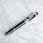 Tibaldi Divina Fountain Pen // Medium Nib // Black + Rose Gold