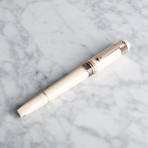 Tibaldi Divina Fountain Pen // Broad Nib // Ivory + Rose Gold