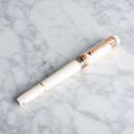 Tibaldi Divina Fountain Pen // Medium Nib // Ivory + Rose Gold
