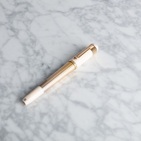 Tibaldi Excelsa Rollerball Pen // Rose Gold + Ivory