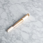 Tibaldi Excelsa Rollerball Pen // Rose Gold + Ivory