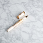 Tibaldi Excelsa Rollerball Pen // Rose Gold + Ivory