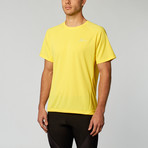 Short-Sleeved Ventilator Mesh Top // Yellow (S)