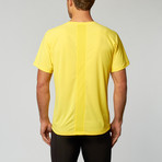 Short-Sleeved Ventilator Mesh Top // Yellow (S)