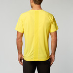 Short-Sleeved Ventilator Mesh Top // Yellow (XL)