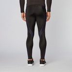 Expert Tights // Black + Green (XL)