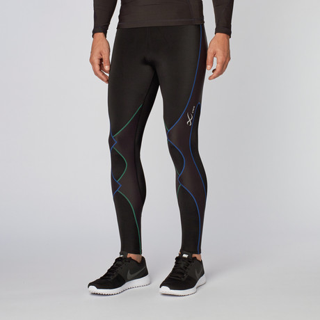 Expert Tights // Black + Green (S)