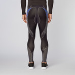 Revolution Tights // Black + Blue (M)