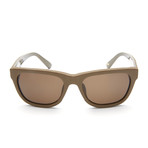 Gaspard Thick Frame Square // Beige