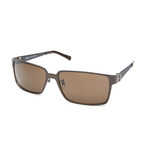 Franc Rectangular Sunglasses // Brown