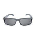 Tristan Thick Rimmed Rectangular Sunglasses // Grey