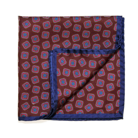 Pocket Square // Limited Collection // Biscuits (Burgundy)