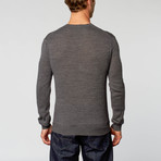 Valentino // Wool Crew Neck Sweater // Grey (XL)