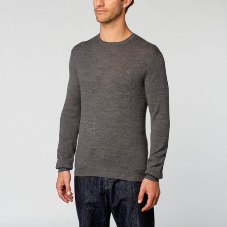 Valentino // Wool Crew Neck Sweater // Grey (S)