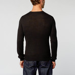 Wool Crew Neck Sweater // Black (S)