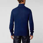 Half Zip Sweater // Navy Blue (S)