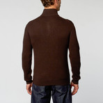 Half Zip Sweater // Dark Brown (3XL)
