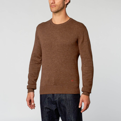 Crew Neck Sweater // Brown (S)