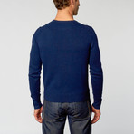Crew Neck Sweater // Navy Blue (XL)