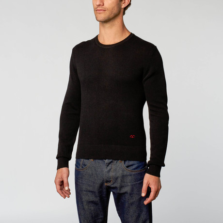 Crew Neck Sweater // Black (S)
