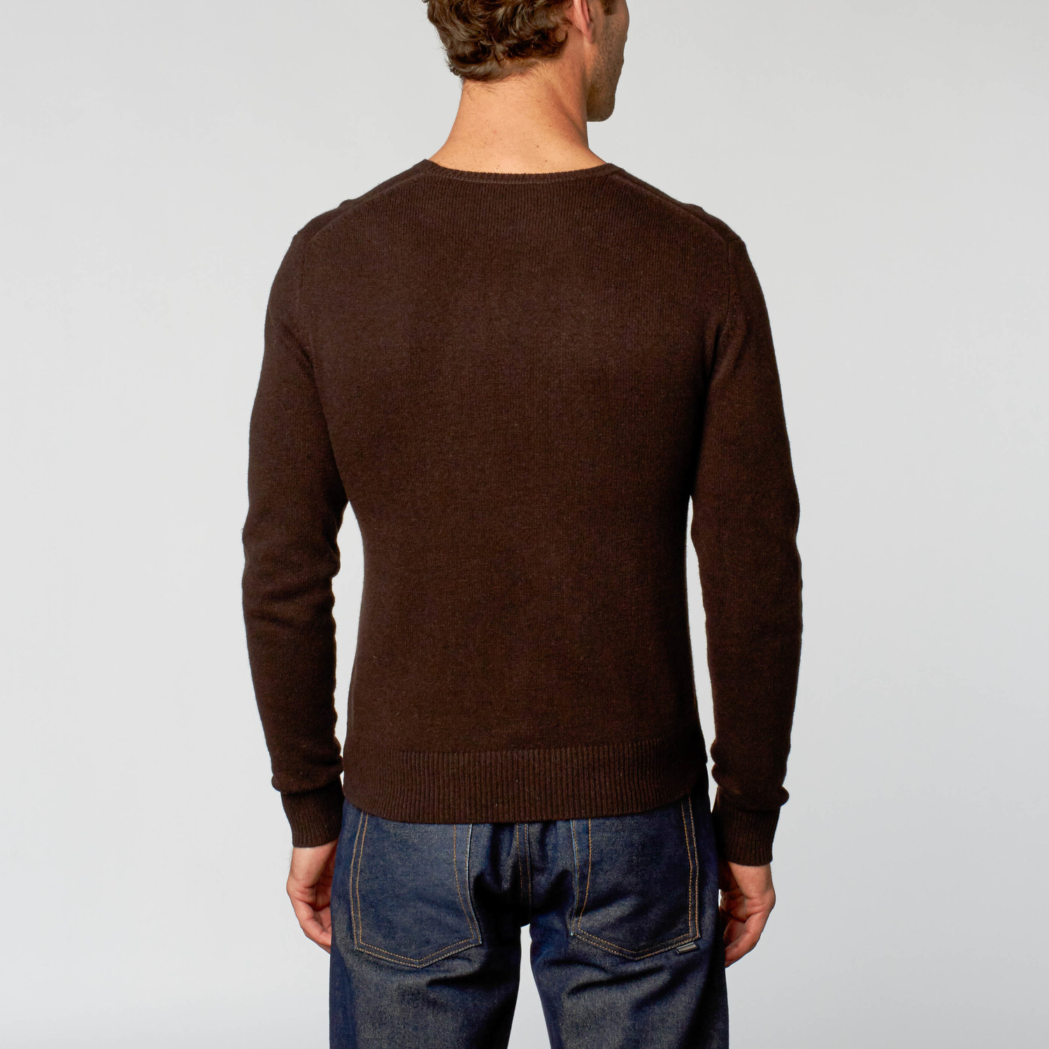 Crew Neck Sweater // Muted Burgundy (S) - Valentino - Touch of Modern