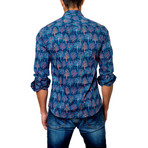 Jared Lang // T Button-Up // Blue Trees (L)