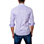 Geometry Placket Button-Down Shirt // Lavender (2XL)