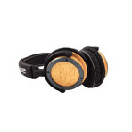 Elements // Beechwood + Black Metal Bezel Headphones