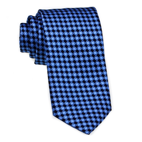 Checkered Tie // Blue + Black