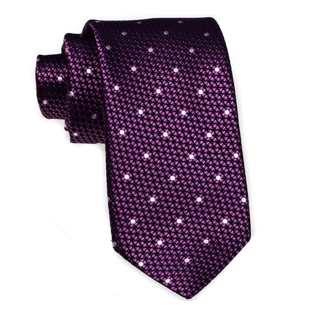 Dotted Tie // Dark Purple