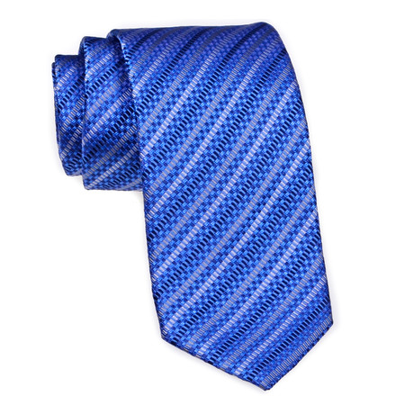 Striped Tie // Tonal Blue