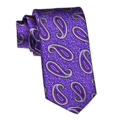 Paisley Tie // Bright Purple