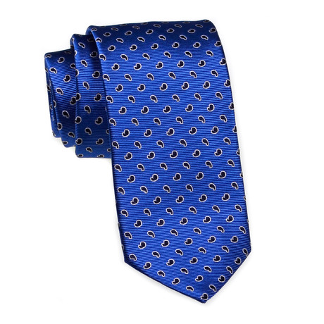 Micro Paisley Tie // Royal Blue