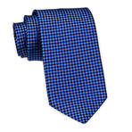 Checkered Tie // True Blue