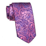 Paisley Tie // Dirty Pink + Purple