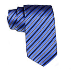 Striped Tie // Sky Blue + Beige