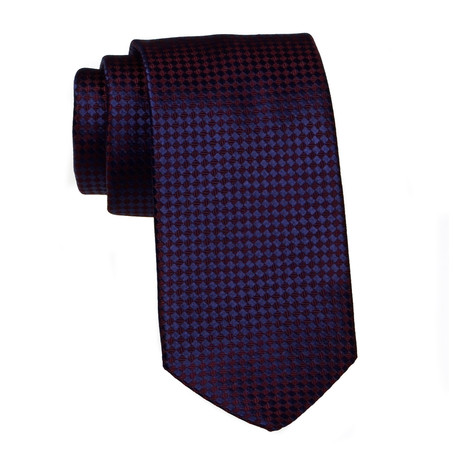 Illusion Tie // Burgundy + Navy