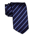 Multi-Stripe Tie // Navy + Blue