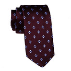 Diamond Tie // Burgundy + Blue