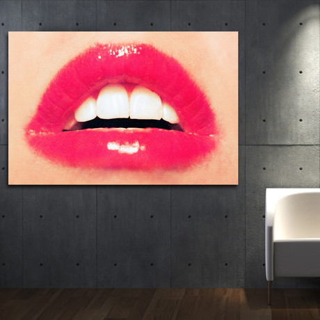 Red Sexy Kisses (24"W x 16"H x 1.5"D)