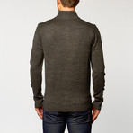Quarter-Zip Sweater // Dark Grey (XL)