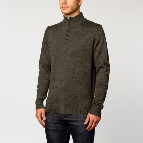 Quarter-Zip Sweater // Dark Grey (S)