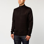 Quarter-Zip Sweater // Black (L)